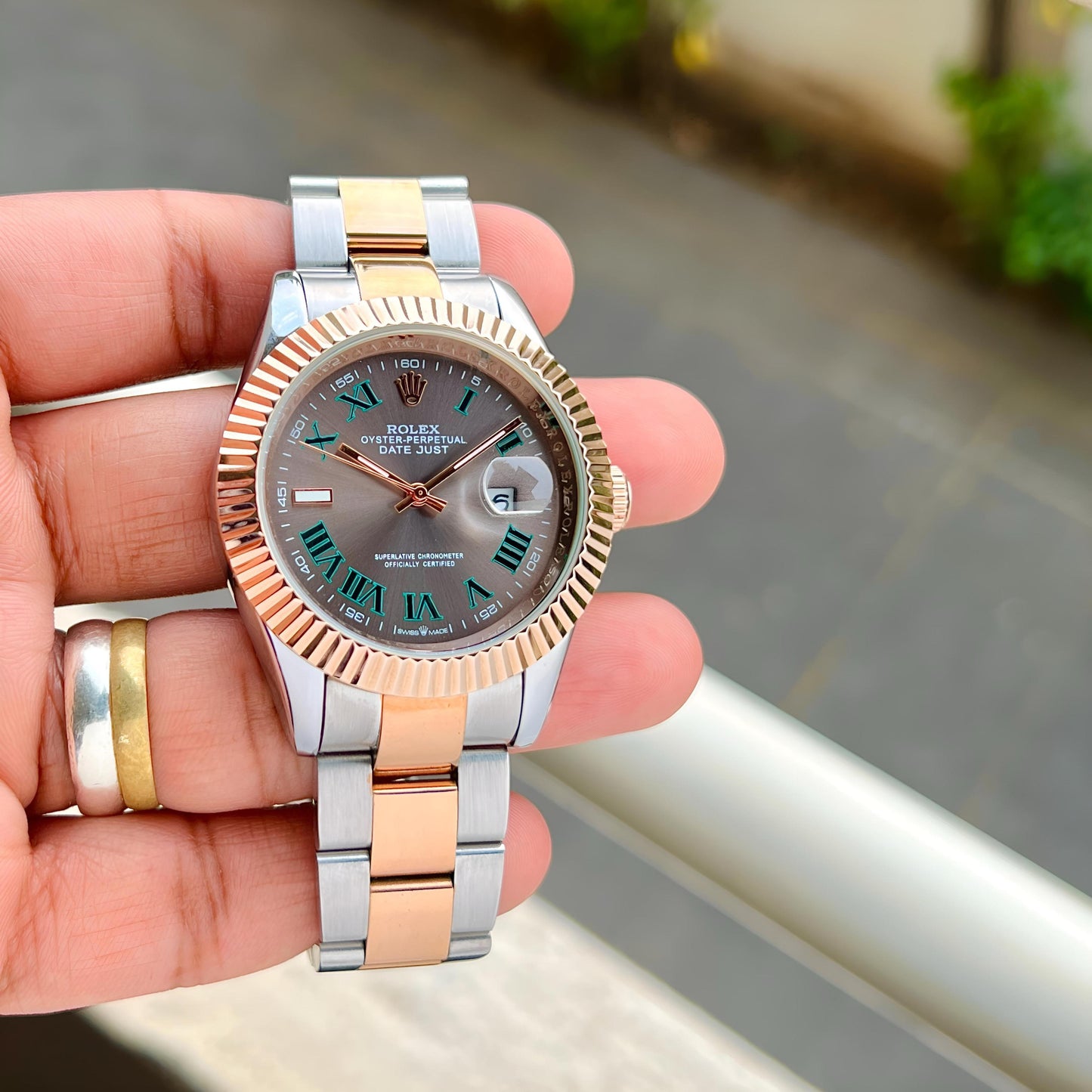 Rolex Oyster Perpetual Datejust – Bicolor Roman Dial Edition