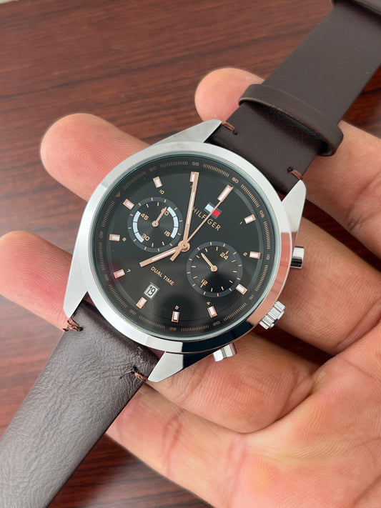 Tommy Hilfiger Dual Time Men's Chronograph – Classic Meets Contemporar