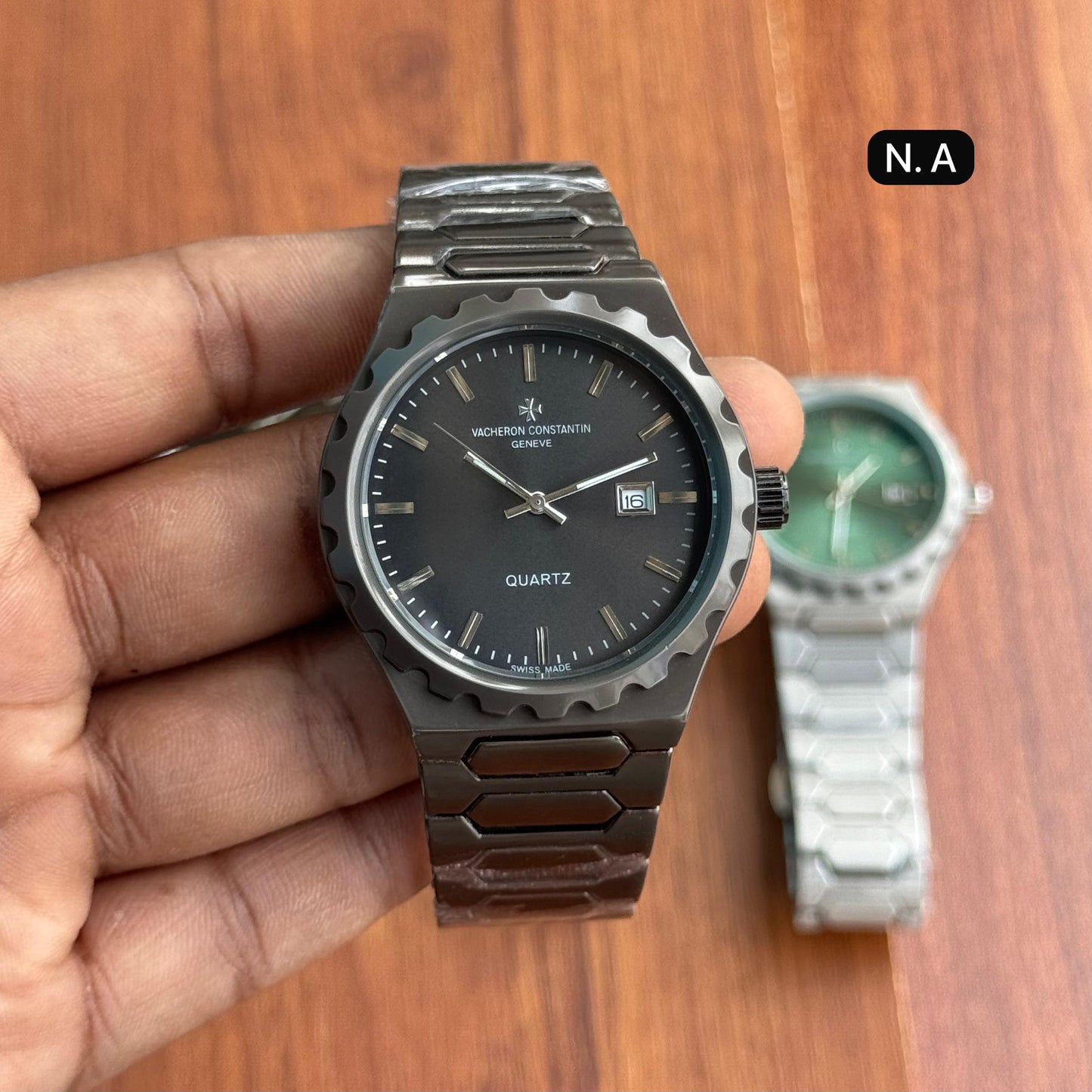 Vacheron Constantin-Inspired Green Dial Quartz Watch – Signature Luxury Style