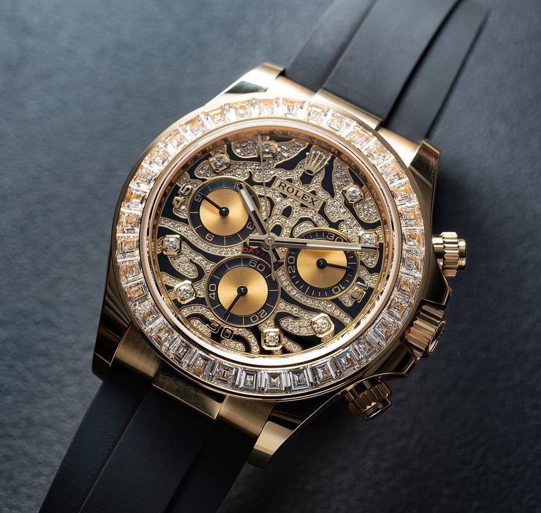 Timelance Imperial Chronograph – 18K Gold Skeleton Dial Luxury Watch
