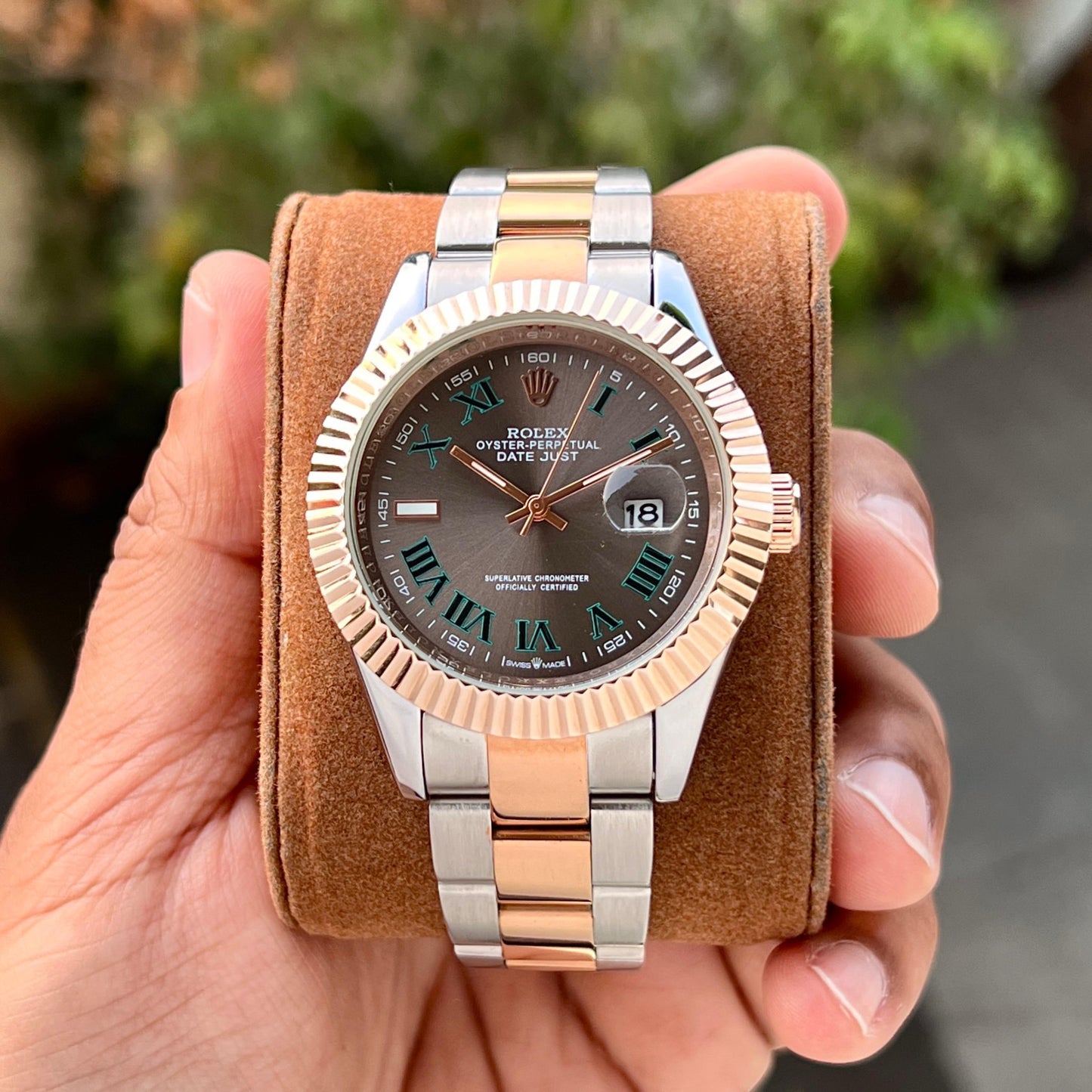 Rolex Oyster Perpetual Datejust – Bicolor Roman Dial Edition