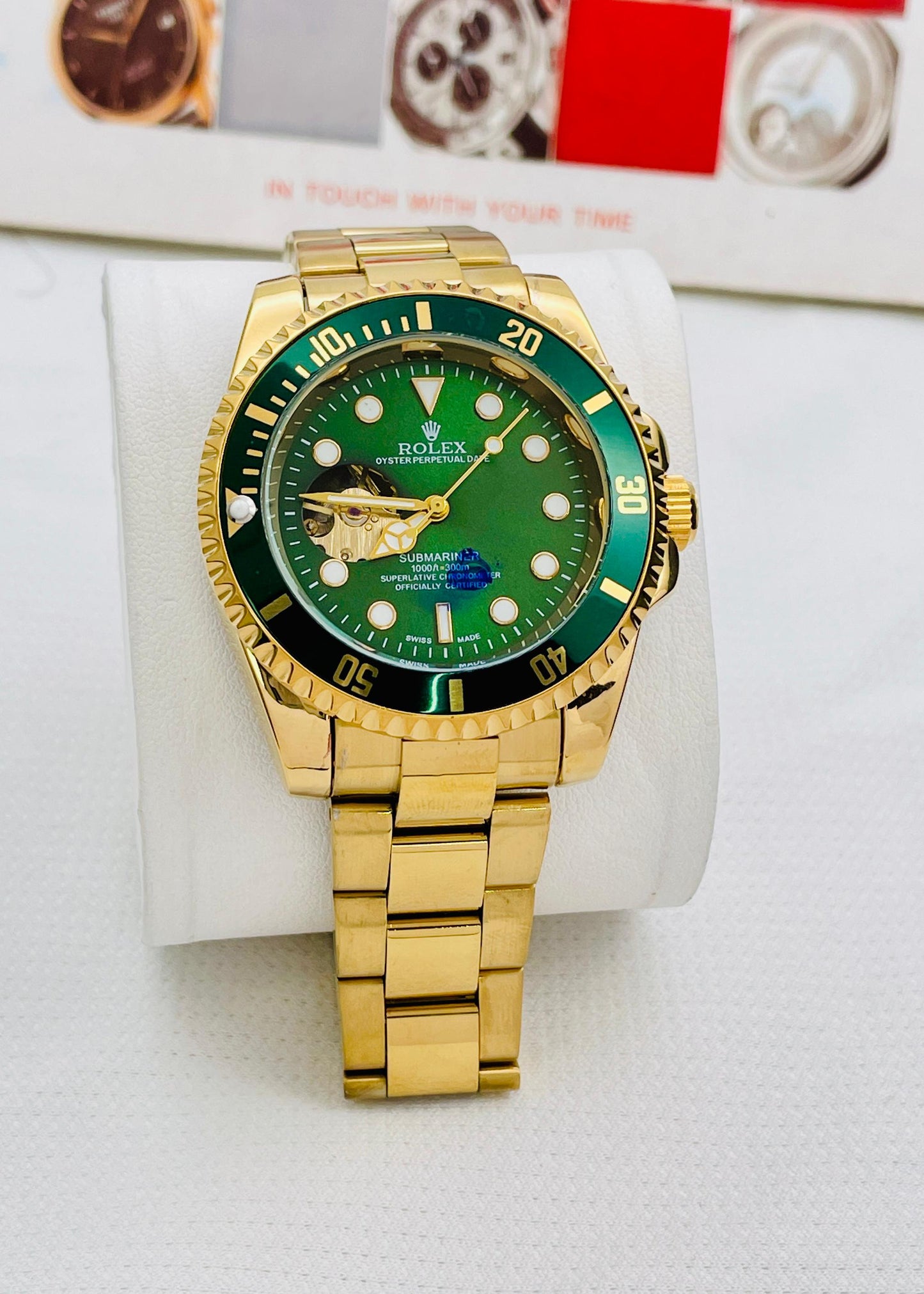 Rolex Submariner Hulk Green Dial Automatic Watch – Luxury Diver Timepiece