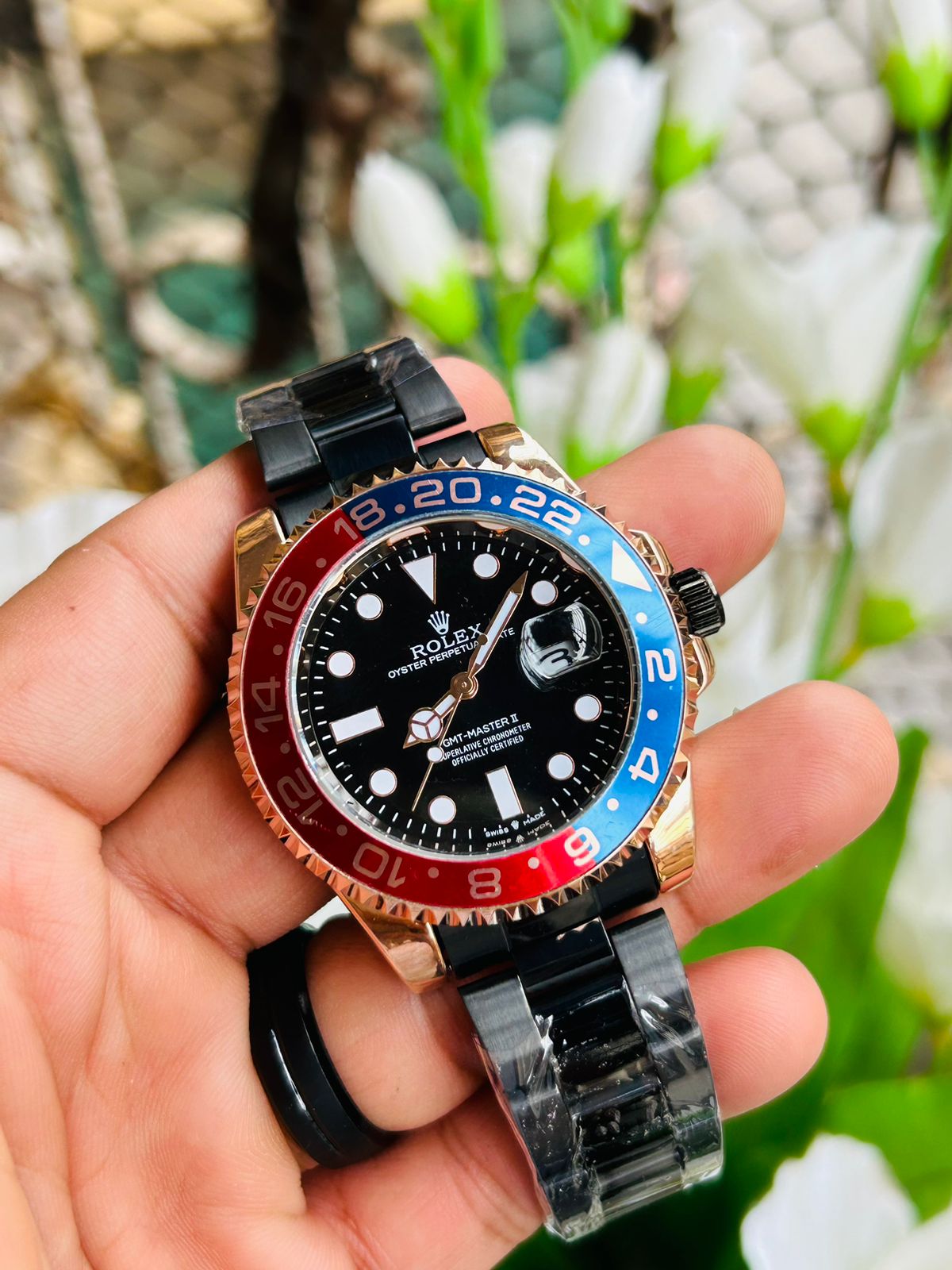 Rolex GMT-Master II Pepsi Bezel Watch – Dual Time Luxury Sports Timepiece